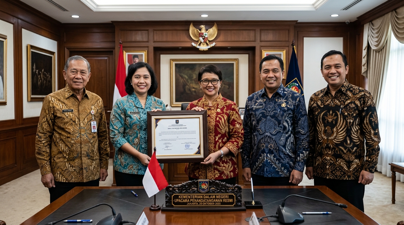 Penyerahan dokumen komitmen kerja sama optimalisasi program pertanahan dan tata ruang di Provinsi Lampung