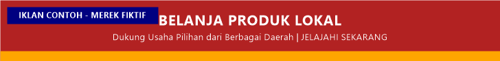 Iklan contoh belanja produk lokal
