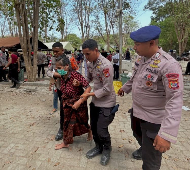 Hadapi Gempa Flores, Polda NTT dan Polres Jajaran Kerahkan 845 Personel ke Wilayah