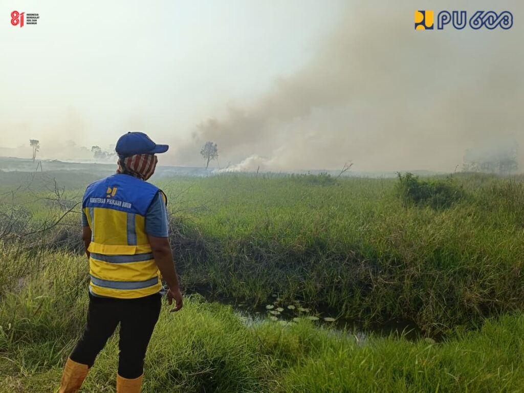 Kementerian PU Dukung Penanganan Karhutla di Kabupaten Banjar melalui Kesiapsiagaan Sumber Daya Air