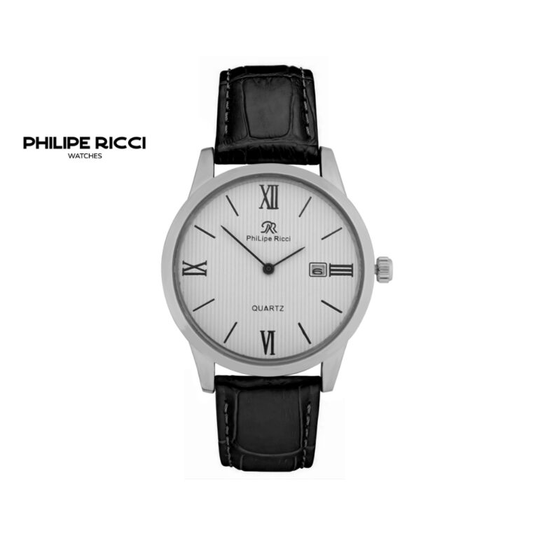 PhiLipe Ricci Jam Tangan Pria Kulit Simple Terbaru Quartz Original 100% Dua Jarum 7632L Men Watches