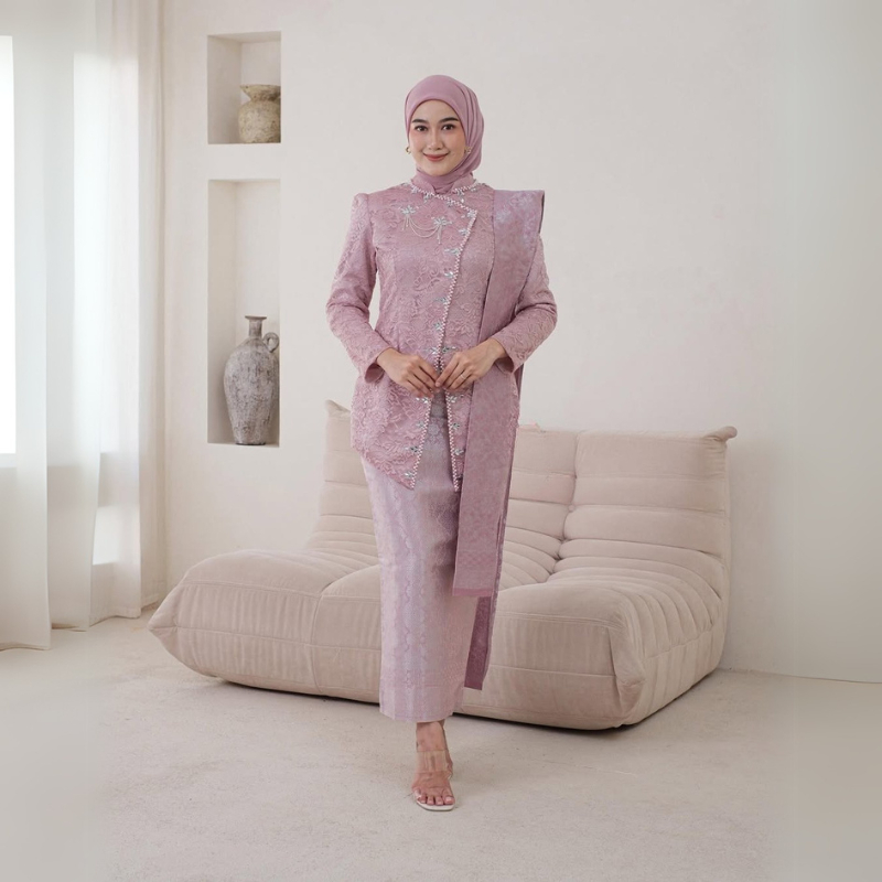 Set Kebaya Modern Janggan Series Wisuda Lamaran Full Payet Tunangan Kondangan Terbaru 2025