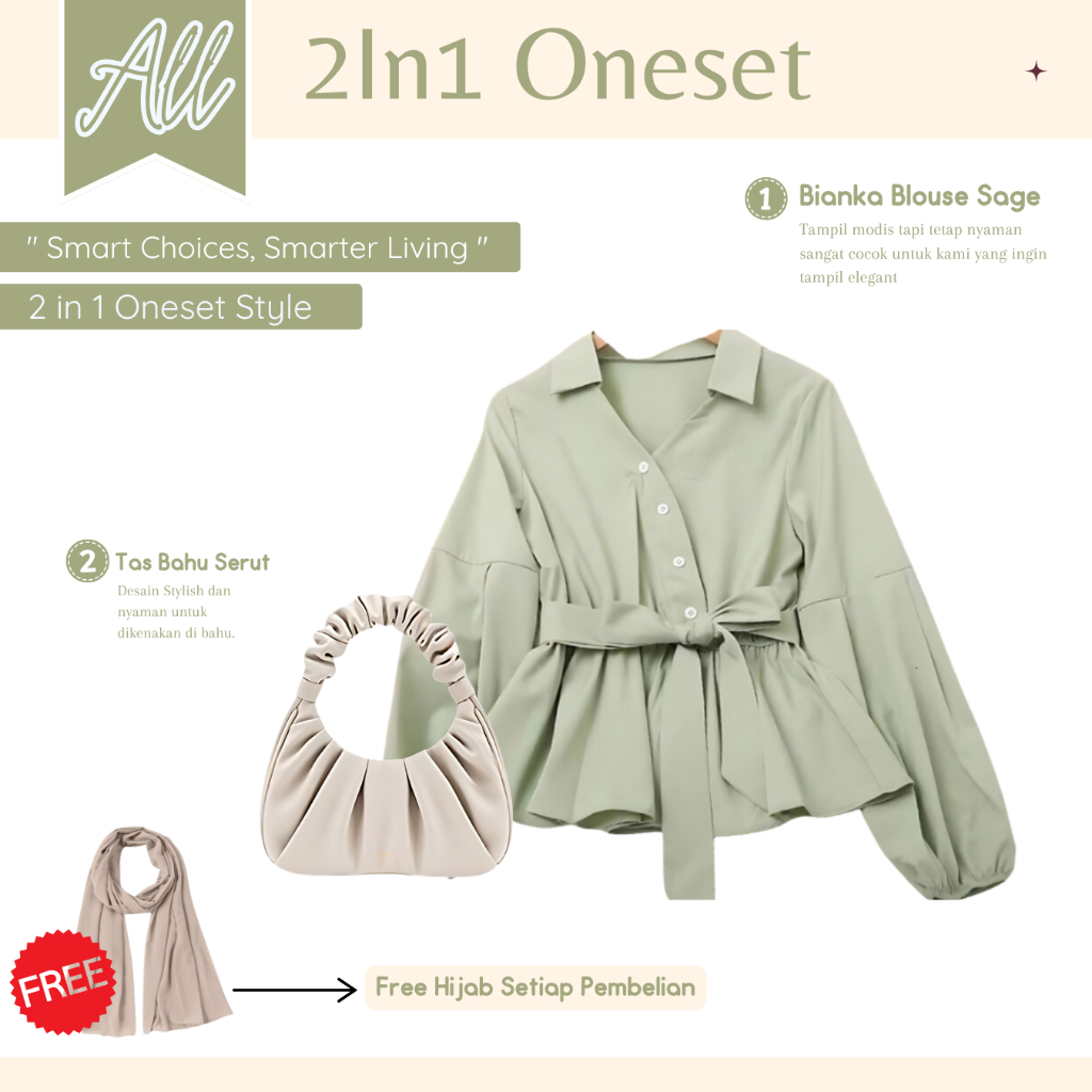 Set Blouse Wanita | Pashmina, Blouse Wanita, Celana Knit Wanita Premium | Oneset Wanita Muslim - OS15