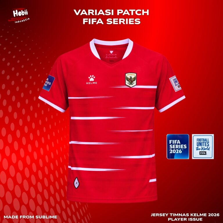 Jersey Timnas indonesia Kelme Dewasa 2025/2026 Over Big Size CUSTOM NAMA Patch Fifa Series Unisex