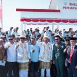 Menteri Trenggono Upacara HUT RI Bareng Nelayan di Kampung Nelayan Merah Putih Sorue Jaya