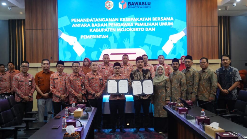 Pemkab Mojokerto dan Bawaslu Perkuat Sinergi Pengawasan Partisipatif dan Pendidikan Politik