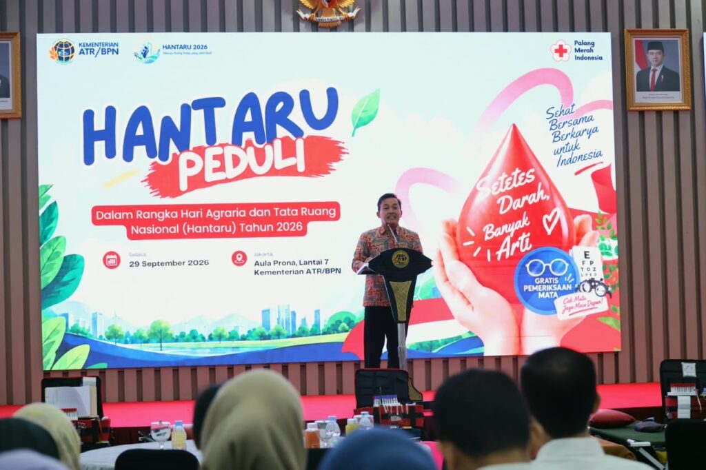 Gelar Aksi Peduli Sesama, Kementerian ATR/BPN Selenggarakan HANTARU Peduli Lewat Donor Darah