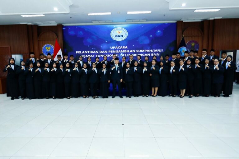 Lantik 264 Pejabat, BNN Teguhkan Komitmen Integritas dan Kinerja Berdampak