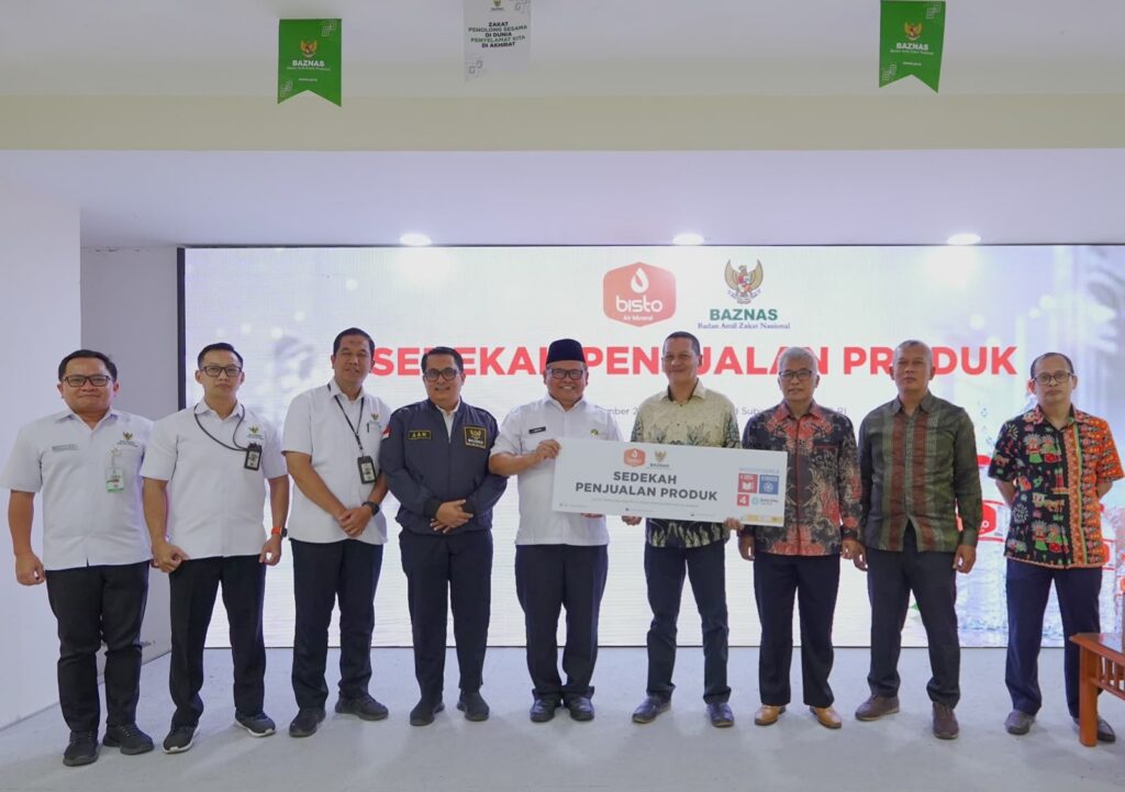 BAZNAS RI dan PT Tegas Sabab Merial Hadirkan Program Sedekah Kemanusiaan melalui Penjualan Air Minum Bisto