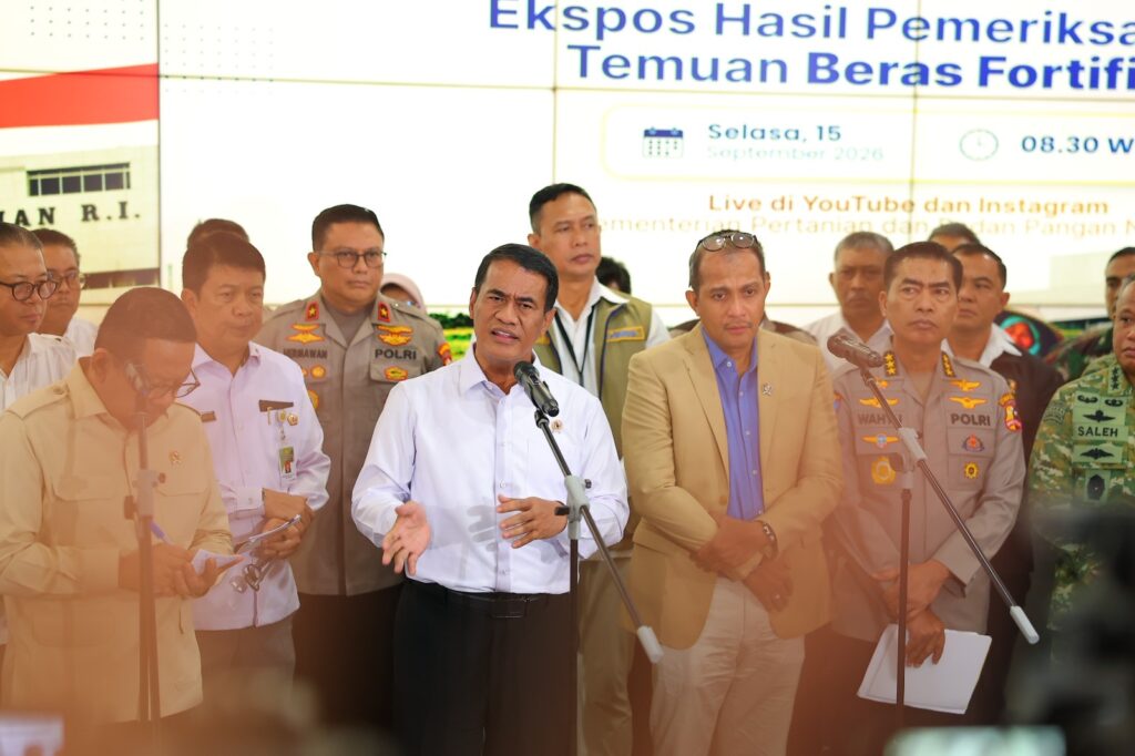 Mentan Amran Ungkap 25 Merek Beras Fortifikasi Diduga Bermasalah, Ditarik dan Diproses Hukum