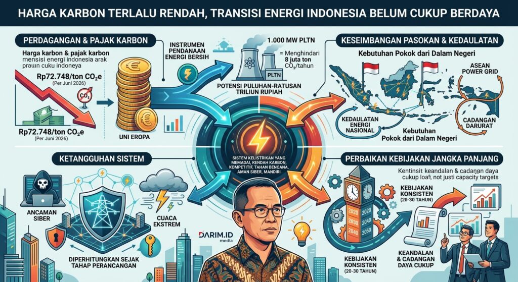 Harga Karbon Terlalu Rendah, Transisi Energi Indonesia Belum Cukup Berdaya