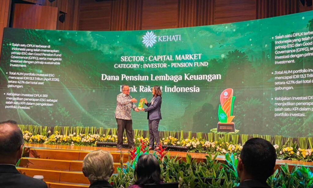Konsisten Perkuat Investasi Berkelanjutan, DPLK BRI Raih Kehati ESG Award 2026