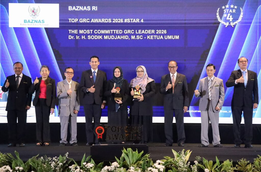 BAZNAS RI Borong Dua Penghargaan TOP GRC Awards 2026