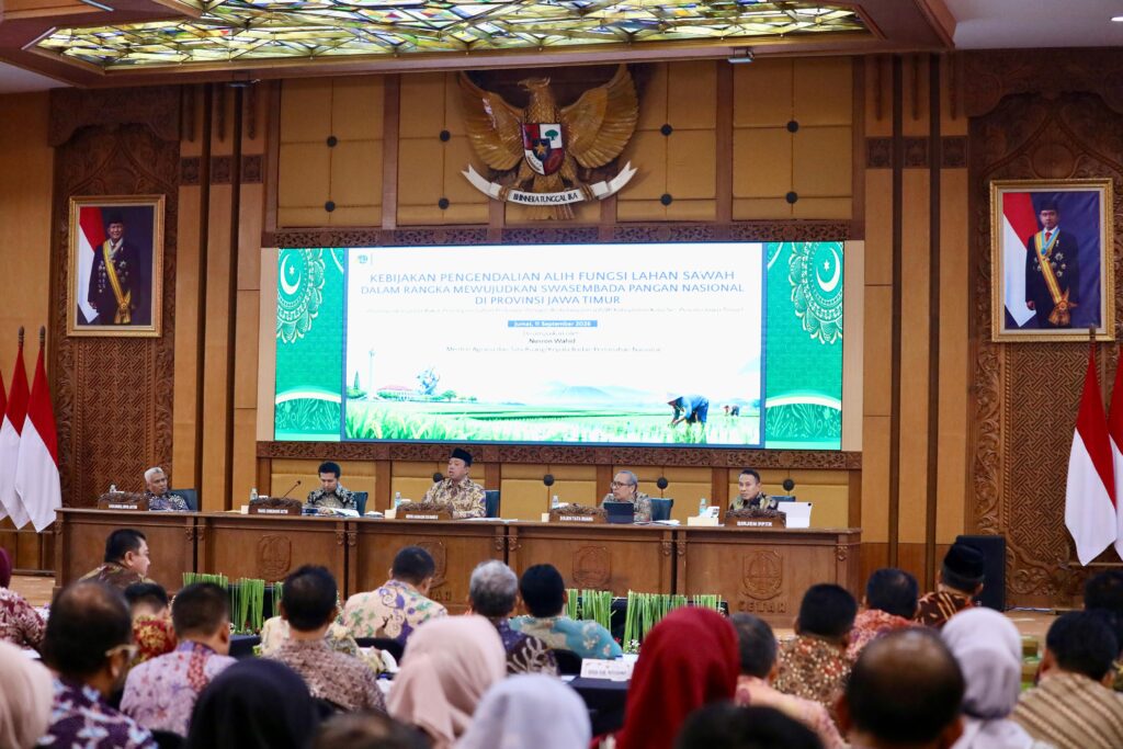 LP2B Jatim Lampaui Target, Menteri Nusron Minta Pemda Segera Integrasikan ke dalam RTRW