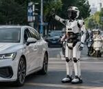 Robot Humanoid Berlutut Ngemis di Jalanan China, Minta Uang Isi Daya Lewat Kode QR