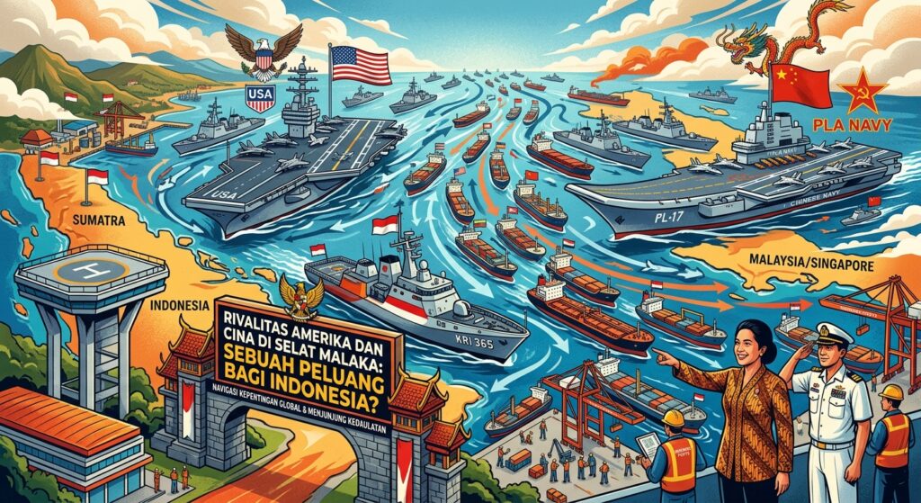 Rivalitas Amerika dan Cina di Selat Malaka: SebuahPeluang bagi Indonesia ?