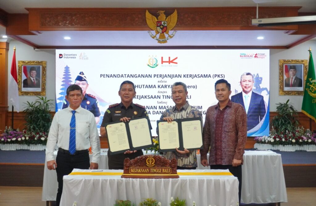 Perkuat Sinergi Hukum, Hutama Karya Dan Kejaksaan Tinggi Bali Tandatangani Perjanjian Kerja Sama