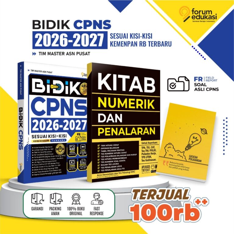 BUKU BIDIK CPNS 2026-2027 FULL NALAR TERUPDATE SESUAI KISI-KISI KERMENPAN RB