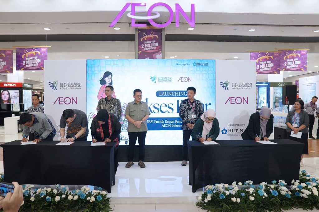 Sepuluh Produk UMKM Pangan Binaan Kemendag Tembus Jaringan Ritel AEON Indonesia