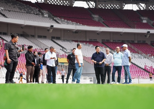 Ketum PSSI Erick Thohir Cek Kesiapan Stadion untuk FIFA ASEAN Cup 2026