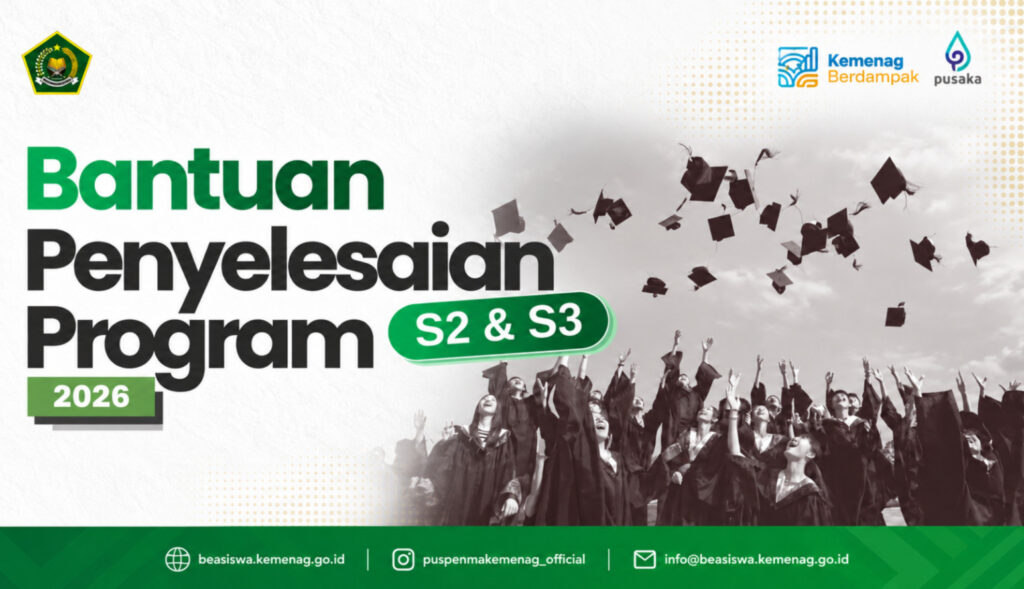 Kemenag Buka Bantuan Pendidikan S2-S3, Dapat Rp20 Juta hingga Rp25 Juta